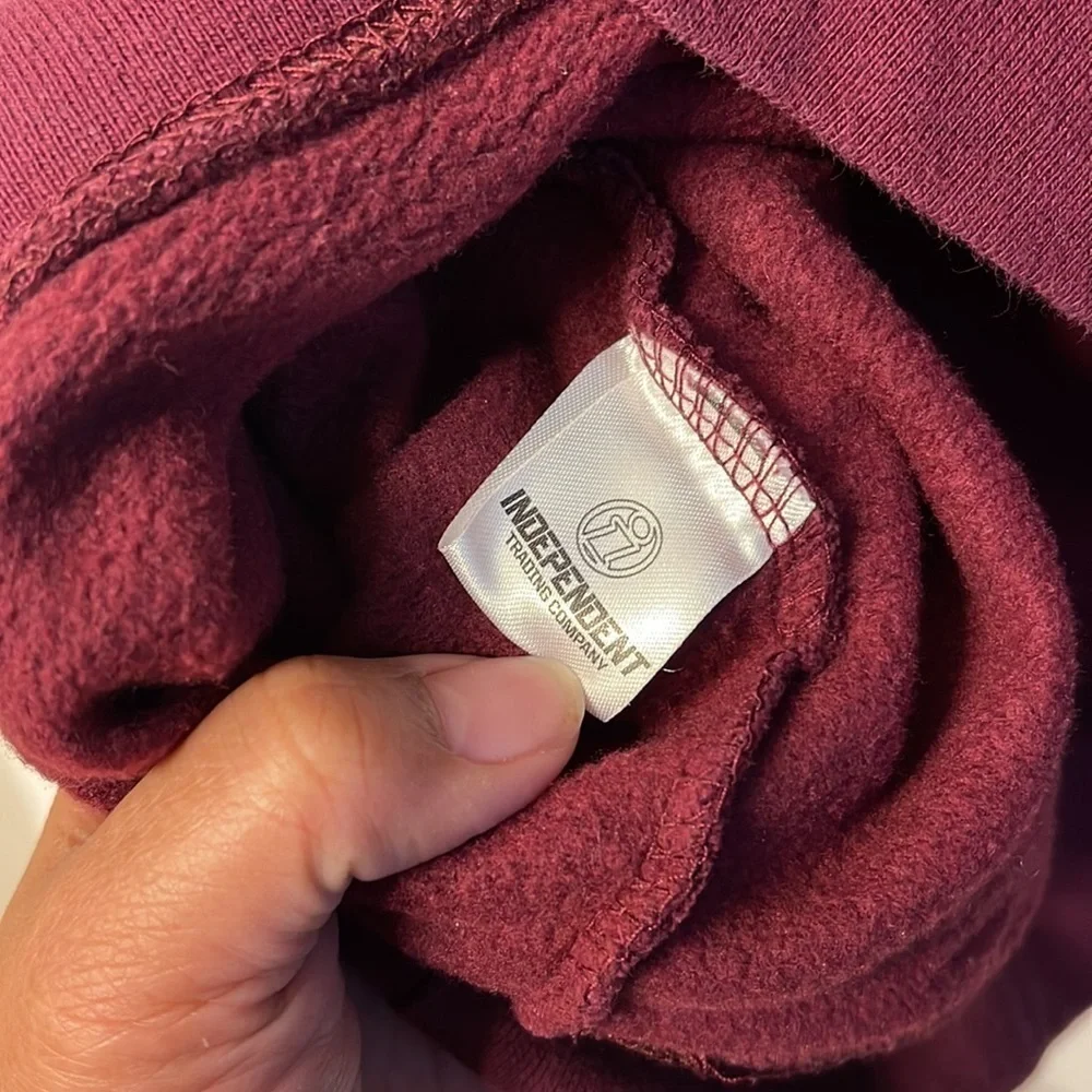 Art of Homage KNWN Independent Hillsong Maroon Hoodie Size XXL EUC #3548 - Picture 3 of 7